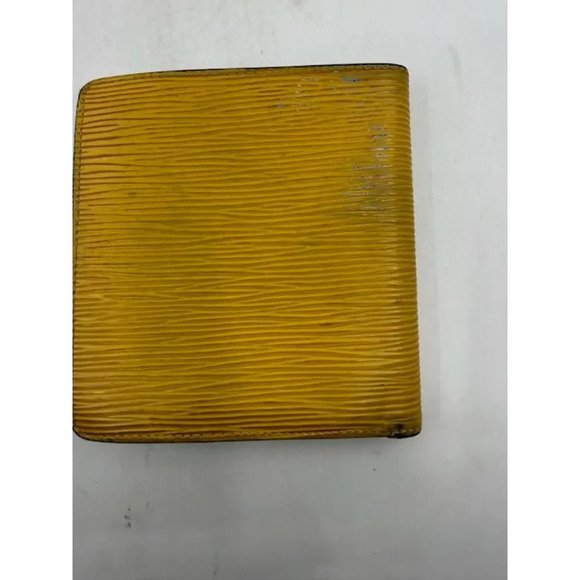 Louis Vuitton Epi Leather Porte Billets Compact Bifold Wallet Yellow Womens - Picture 2 of 11